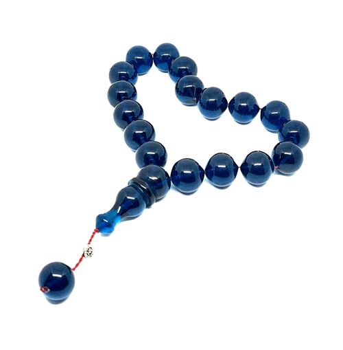 Navy Amber Prayer Beads & Tasbih / SKU524
