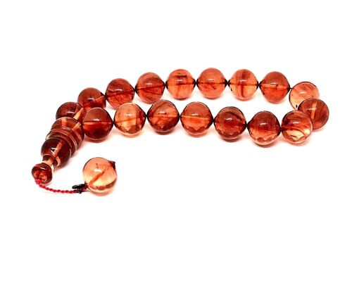 Cinnamon Touch Prayer Beads, Kehribar Tesbih / SKU525
