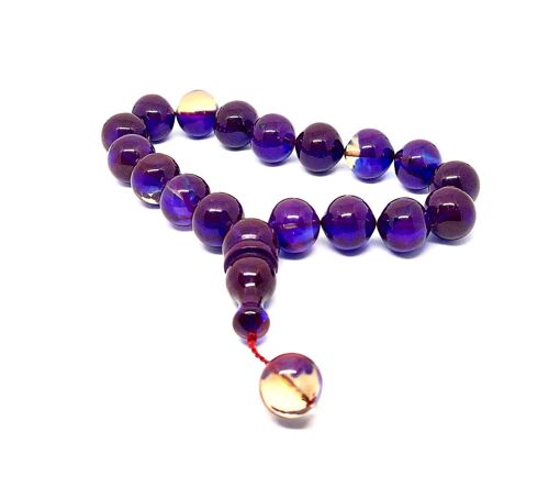 Pompadour Amber Resin Prayer Bead, Tesbih UK-522N / SKU526
