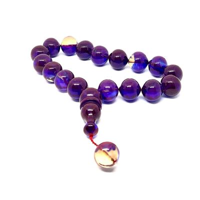 Pompadour Amber Resin Prayer Bead, Tesbih UK-522N / SKU526