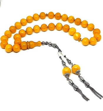 Perles de prière de ton ambre / SKU532 1