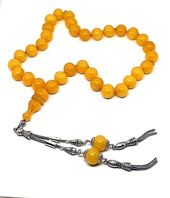 Perles de prière de ton ambre / SKU532 3