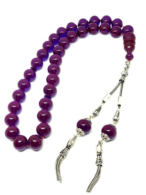 Pompadour Prayer Beads Kehribar Amber Tesbih LRV-913C / SKU535