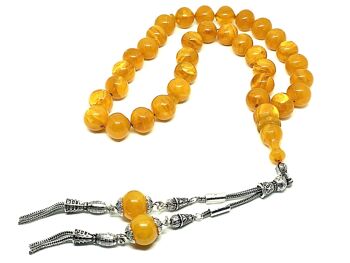 Perles de prière ton ambre par LRV / SKU537 2