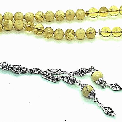 Multi Yellow Combo Prayer Beads, Kehribar Tesbih LRV2K / SKU544