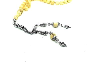 Perles de prière combinées jaunes multiples, Kehribar Tesbih LRV2K / SKU544 2