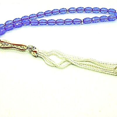 Very Rare MASTER CRAFT Zultanite Prayer Beads AKA Tesbih, Tasbih, Misbaha 925 Silver Tassel UK905 / SKU552