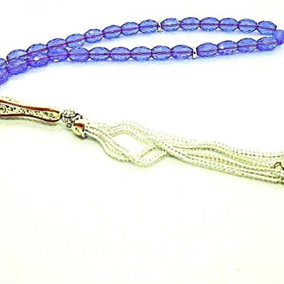 Very Rare MASTER CRAFT Zultanite Prayer Beads AKA Tesbih, Tasbih, Misbaha 925 Silver Tassel UK905 / SKU552
