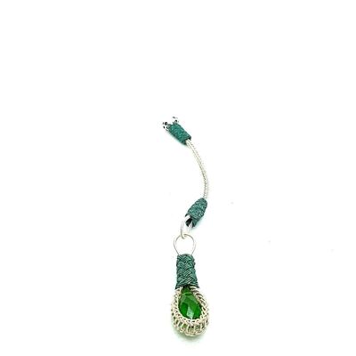 White/Green Copper tassel with Green zircon stone LRV11B / SKU566