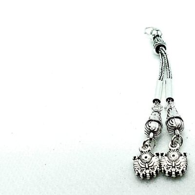 Silver Coated Tassel w/design Type 2 LRV13A / SKU577