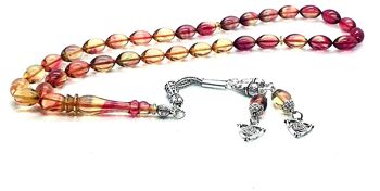 Perles de prière combinées de couleur, Kehribar Tesbih UK600 / SKU607 1