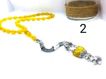 Perles de prière en résine ambre, Kehribar Tasbih / SKU611 3