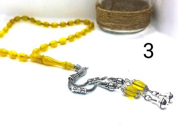 Perles de prière en résine ambre, Kehribar Tasbih / SKU611 4