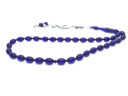 Indigo Prayer Beads, Kehribar Tesbih UK555 / SKU613