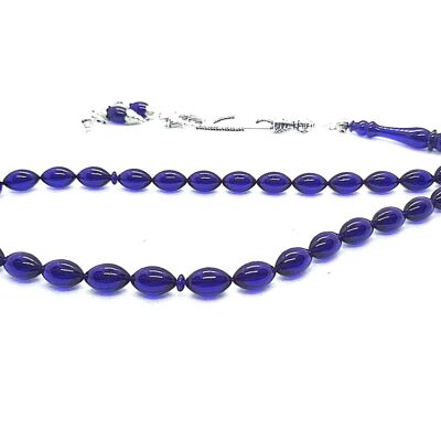Indigo Prayer Beads, Kehribar Tesbih UK555 / SKU613