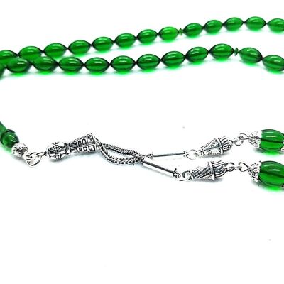 Blend of Forest Green Prayer Beads / SKU621