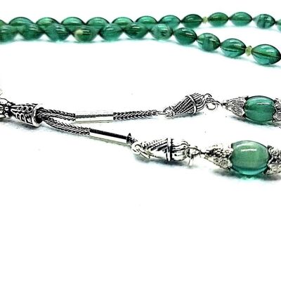 Touch of Teal Prayer Beads, Kehribar Tesbih LRV-644E / SKU622