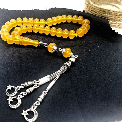 Short Length Prayer Beads, Kehribar Tesbih LRV-885J / SKU626