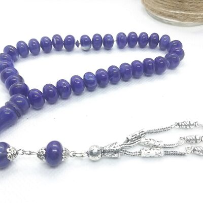 Wrist Size Amber Resins Prayer Beads / SKU630