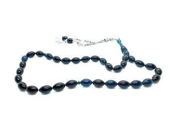 Marine - Perles de prière bleues, Kehribar Tesbih UK850 / SKU635 1