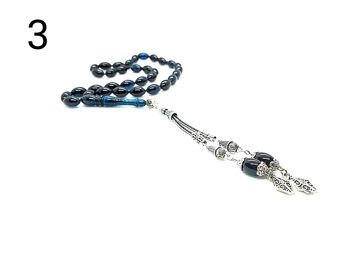 Marine - Perles de prière bleues, Kehribar Tesbih UK850 / SKU635 4