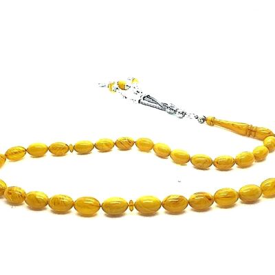 Par LRV, Perles de prière jaune d'oeuf, Tesbih / SKU637