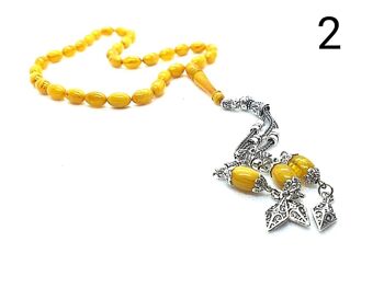 Par LRV, Perles de prière jaune d'oeuf, Tesbih / SKU637 3