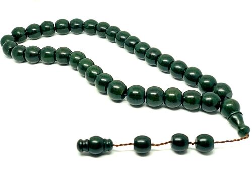 Ottoman Cut ANDIZ - Juniper Master Crafted Prayer Beads, Tesbih UK-370L / SKU664