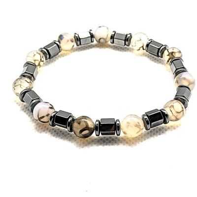 Elegant Hematite Gemstone Bracelet / SKU673