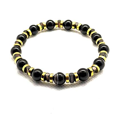 Bracelet en pierres précieuses de jaspe / SKU677