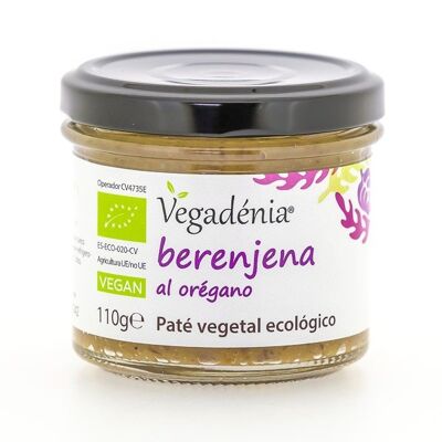 Berenjena mit Oregano. Paté de verduras ecológicas.