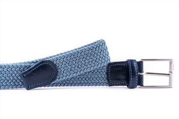 Ceinture élastique indigo 2