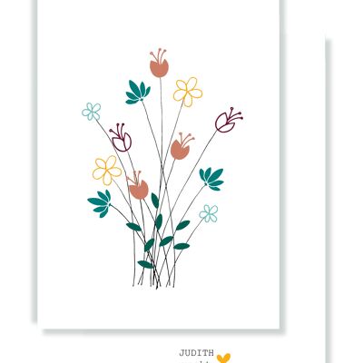 Card - Bunch of flowers
