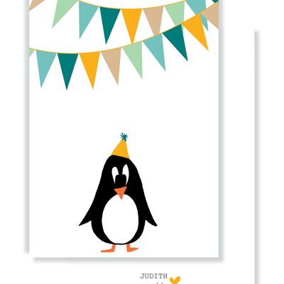Karte - Pinguin-Party