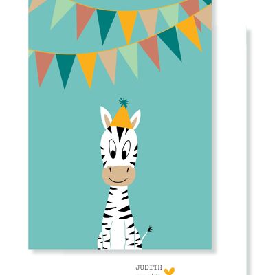 Card - Zebra Party
