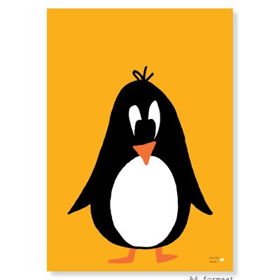 Poster A4 - Pinguino