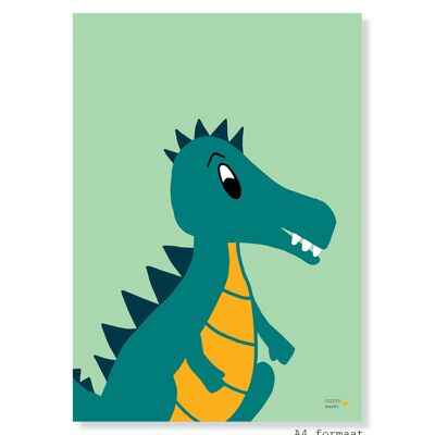 Poster A4 - Dinosauro