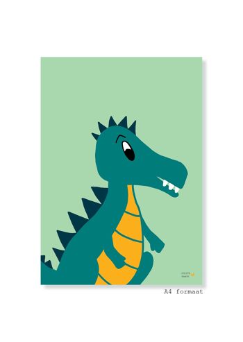 Affiche A4 - Dinosaure