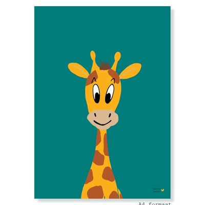 A4 poster - Giraf