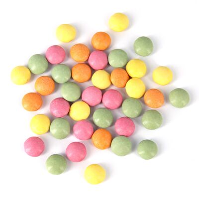 „Happies“ Mini-Bio-Schokolade-Dragées in mehrfarbiger Masse – 5 kg – Osterauswahl
