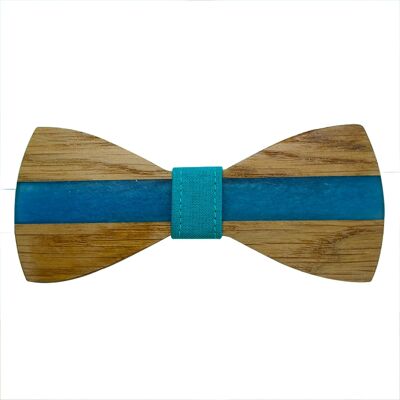Wooden bow tie - The river