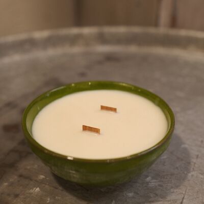 Bougie artisanale en cire de soja - BOL bergamote