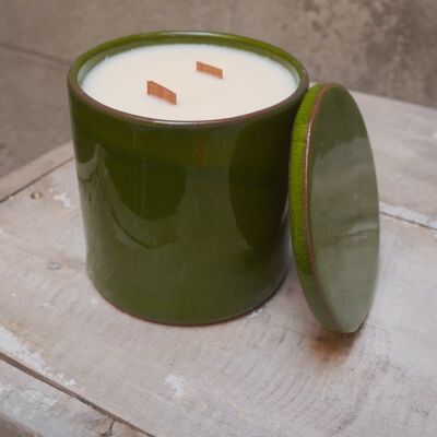 Handmade soy wax candle - POT bergamot