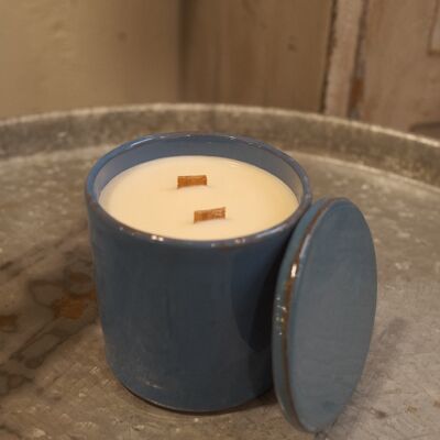 Handmade soy wax candle - POT fig