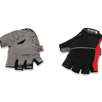 KRATOS- Red Half Finger Gel Padded Breathable Cycling Gloves