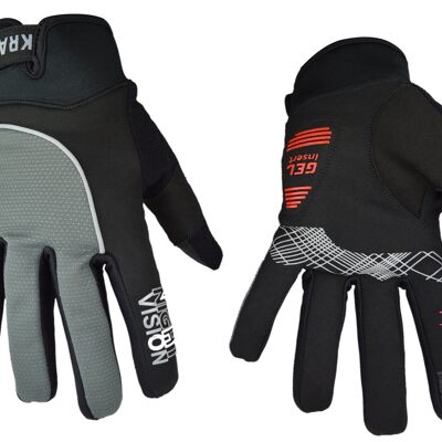 KRATOS - Black & Grey MTB Night Vision Gloves