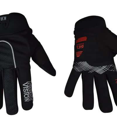 KRATOS - Black MTB Night Vision Gloves