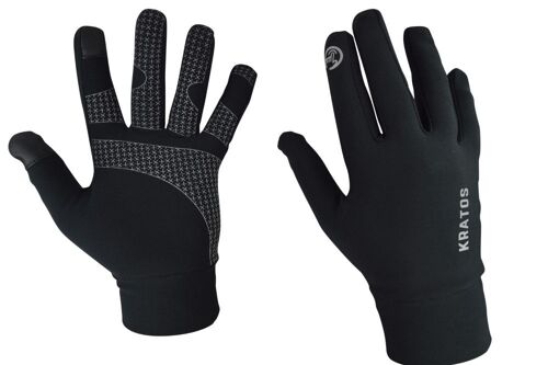 KRATOS Black Running gloves
