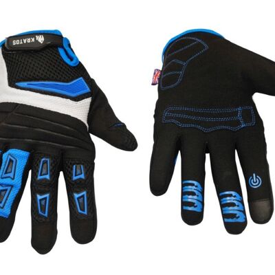 KRATOS - Gants de vélo de montagne Blue Knuckles pour hommes et femmes