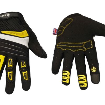 KRATOS - Yellow Knuckles Mountain Bike Gloves for Men & Women